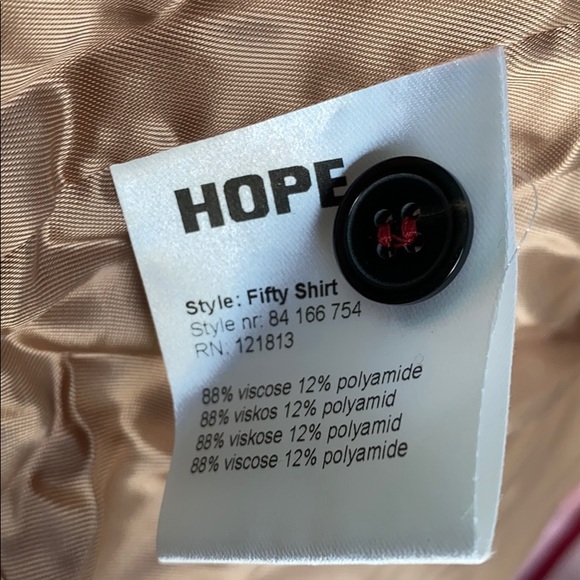 NWT Hope striped red fifty shirt jacket 52 44 - Picture 6 of 6
